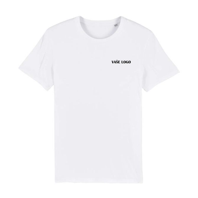 Tričko s vaším logom - Jednostranná potlač - Biele