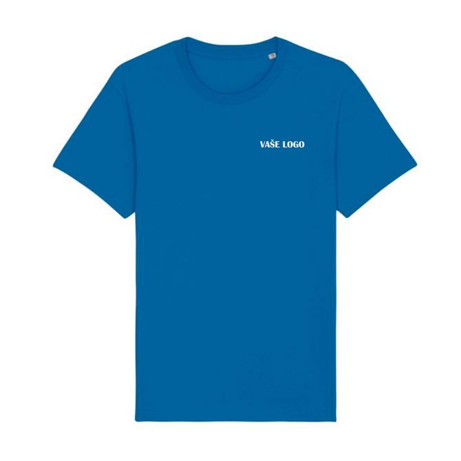 Tričko s vaším logom - Jednostranná potlač - Modré
