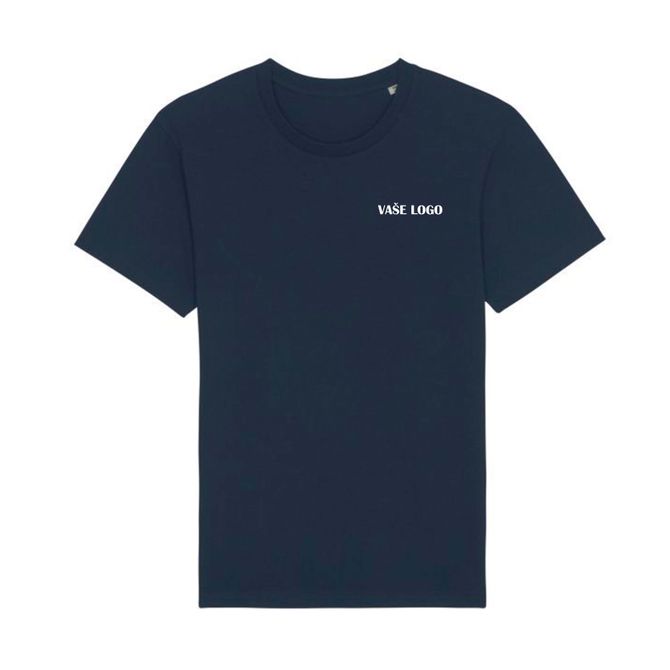 Tričko s vaším logom - Jednostranná potlač - Tmavé modré