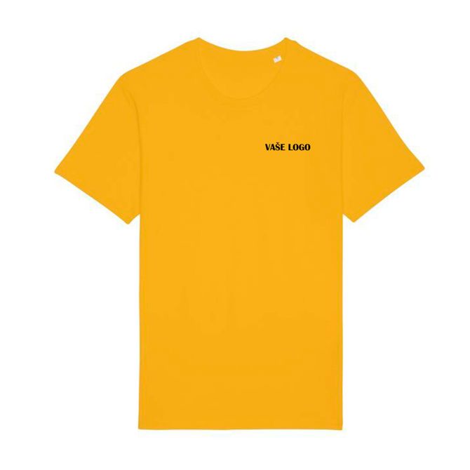 Tričko s vaším logom - Jednostranná potlač - Žlté