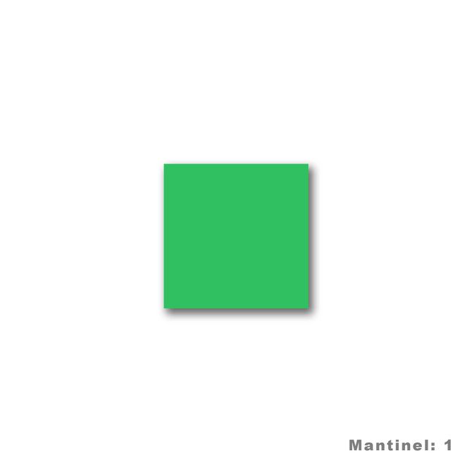 Mantinel na stenu - Drevené kocky - kocka zelená