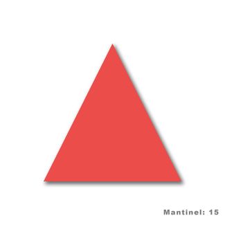 Mantinel na stenu - Drevené kocky - trojuholník červený