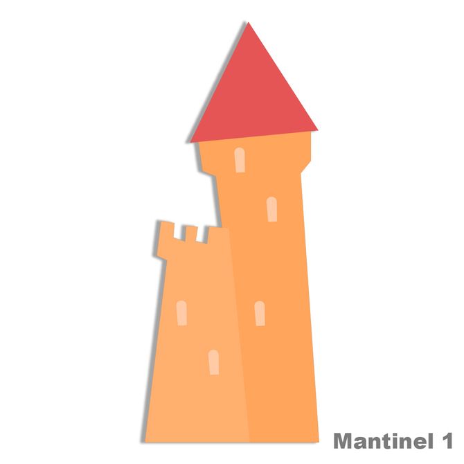 Mantinel na stenu - Kráľovstvo oranžové 1