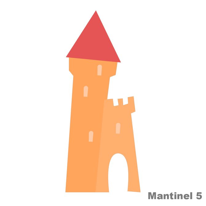 Mantinel na stenu - Kráľovstvo oranžové 5