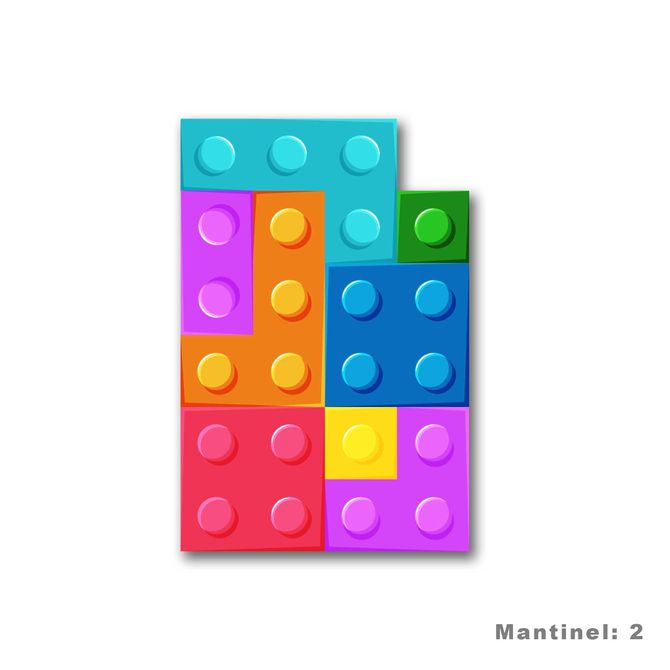 Mantinel na stenu - Tetris blok 2