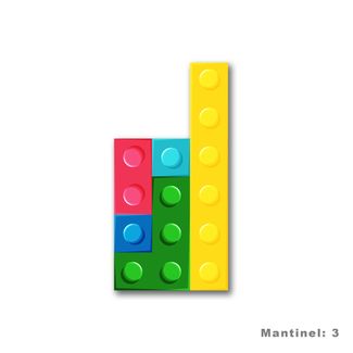 Mantinel na stenu - Tetris blok 3