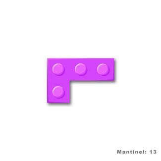 Mantinel na stenu - Tetris dieliky - fialová