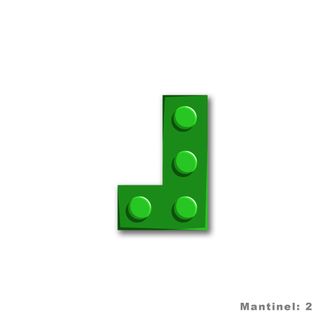 Mantinel na stenu - Tetris dieliky - zelená