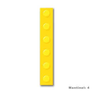 Mantinel na stenu - Tetris dieliky - žltá